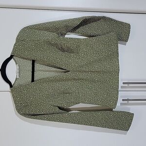 Abercrombie & Fitch green and white polka dot long sleeve | Size Small